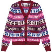 Ganni Logo Wool Mix Cardigan | Balardi (US & Canada)