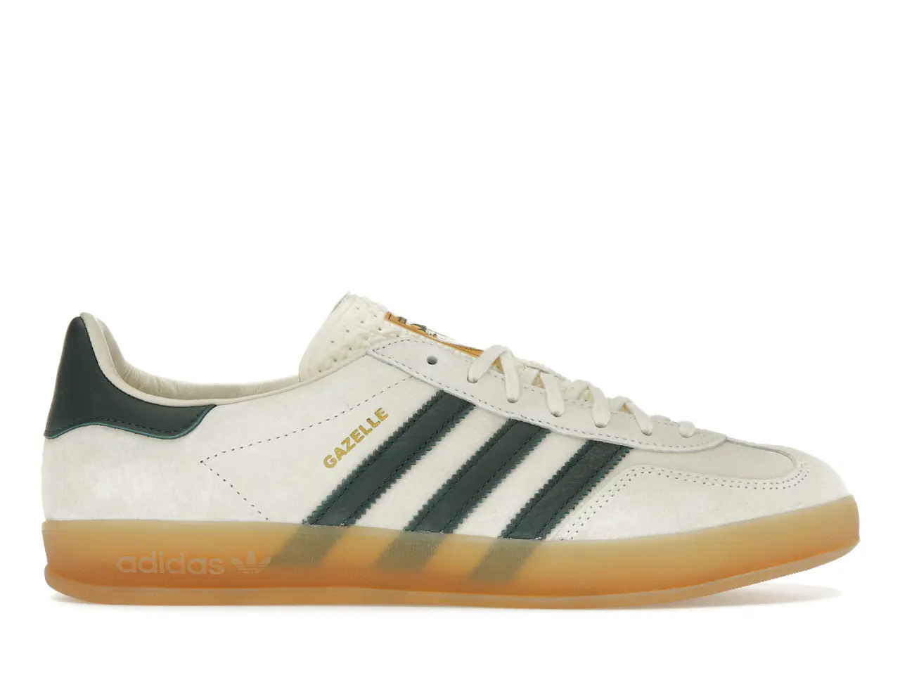 adidas Gazelle IndoorCream White Collegiate Green Gum | StockX