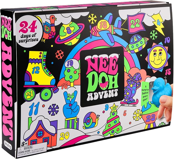 Schylling NeeDoh Squishmas Advent Calendar (Pack of 1) | Amazon (US)