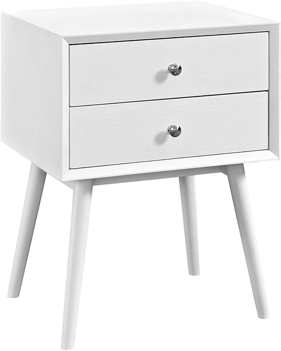 Modway Dispatch Nightstand, White, Twin | Amazon (US)