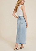 m jeans by maurices™ Light High Rise Denim Maxi Skirt | Maurices