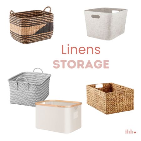 Linen closet storage options for sheets and towels.
#organization

#LTKhome