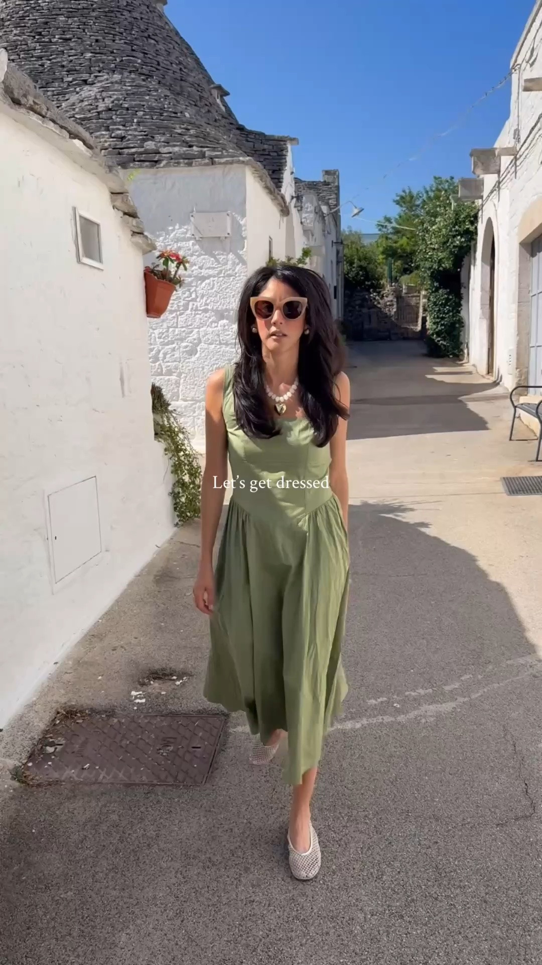 Outfit of the day: Simple pleated dress, mesh flats, chunky Amazon necklace and a let’s go attitude even though it may be warm outside. This his dress was perfect for a 🥵 day, looked put together but was loose in the right areas so I didn’t look sweaty even though I did at times.

#LTKootd #LTKTravel #LTKOver40