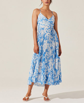 Women's Blythe Pleated Tie-Back Dress | Macy's