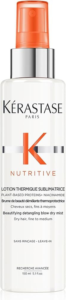 Kérastase Nutritive, Beautifying Detangling Blow-Dry Mist for Fine to Medium Dry Hair, Heat Prot... | Amazon (UK)