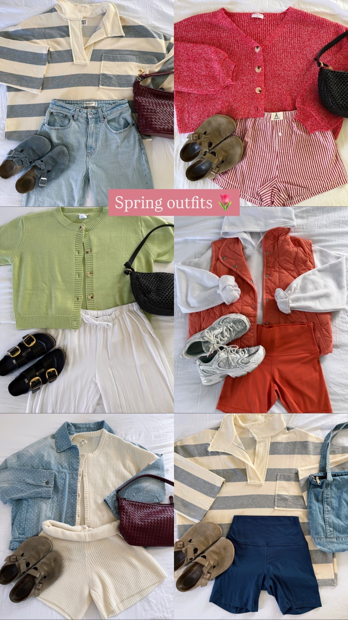 All tops (and the denim jacket) launching at my store Water Lily Clothing this Sunday at 3pm ET 🥑🌷🍓🫐