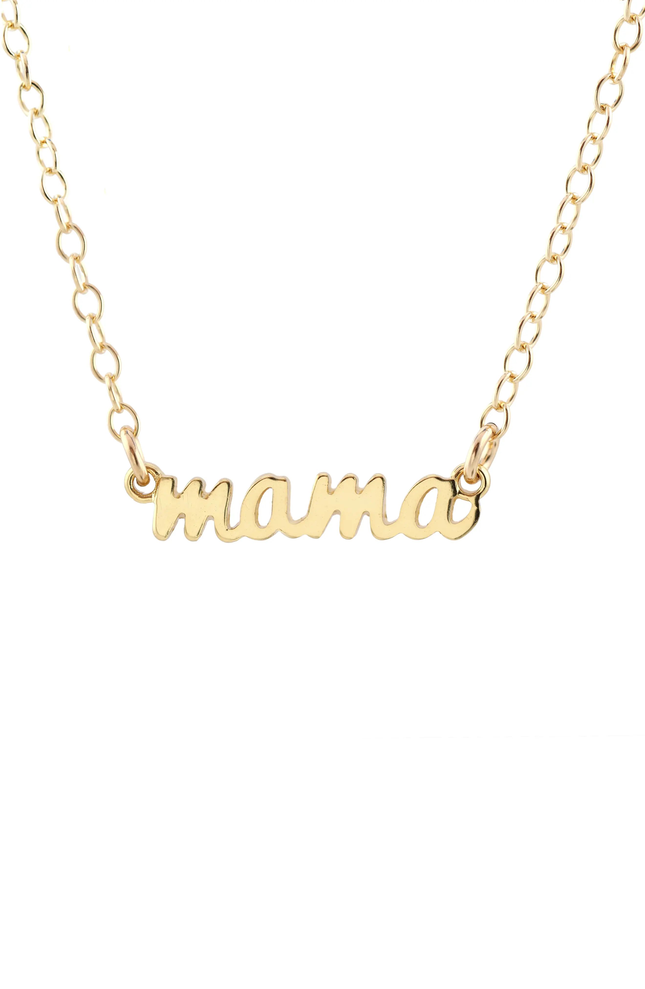 Kris Nations Mama Script Necklace | Nordstrom
