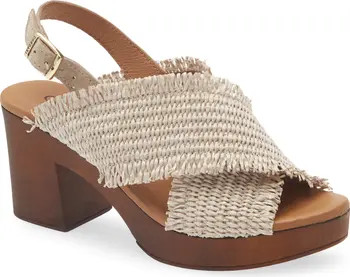 Wendy2 Raffia Crisscross Slingback Sandal (Women) | Nordstrom