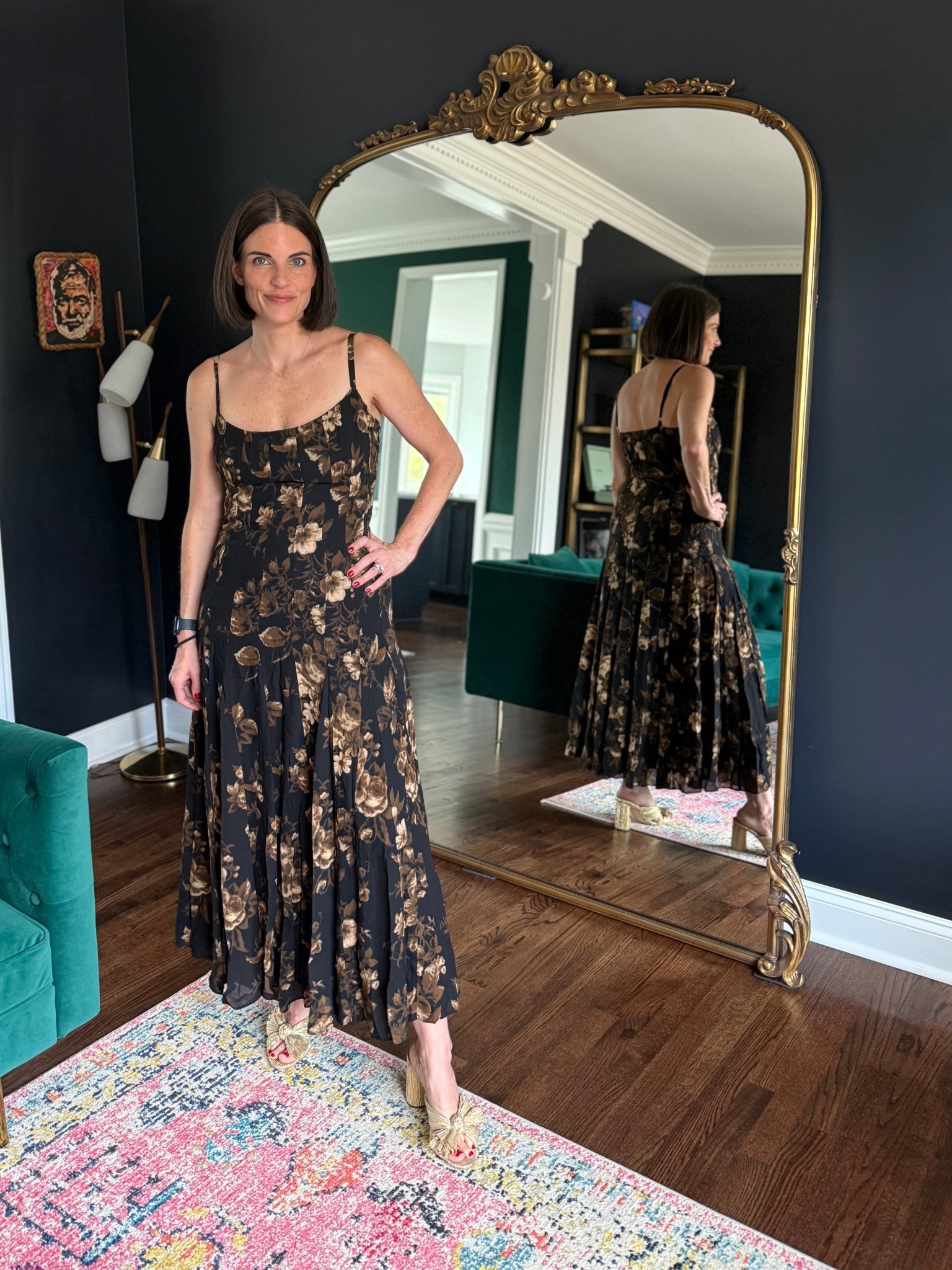 This Reformation dress is amazing. Unfortunately this color is sold out but there is another one that’s on sale! 

Wore to a wedding rehearsal 

#LTKWedding #LTKOver40