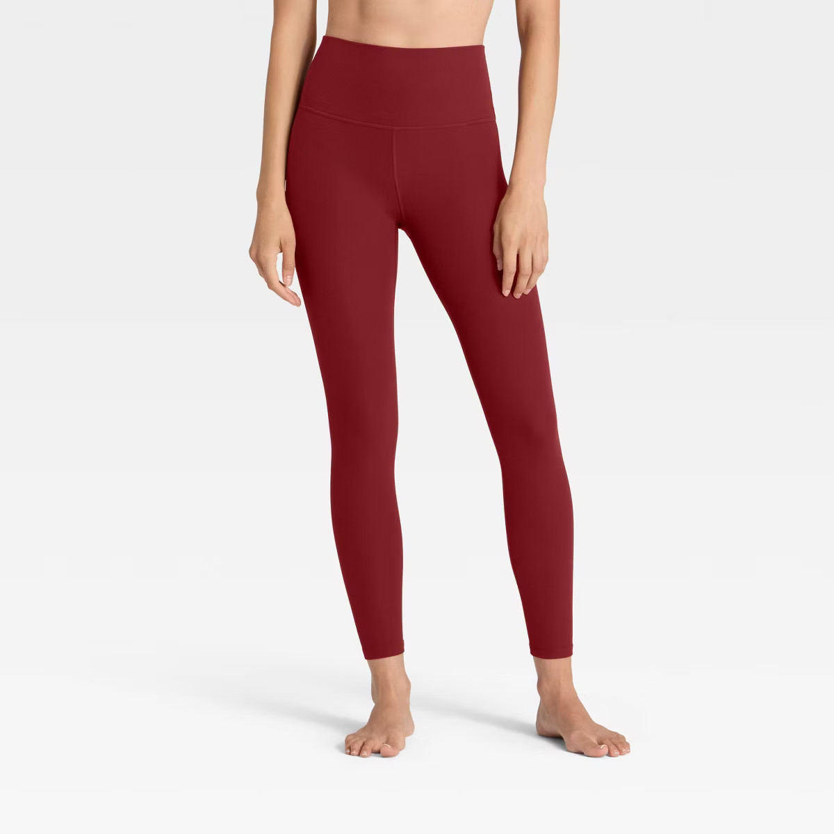 Women's Everyday Soft High-Rise Ribbed 7/8 Leggings - All In Motion™ | Target