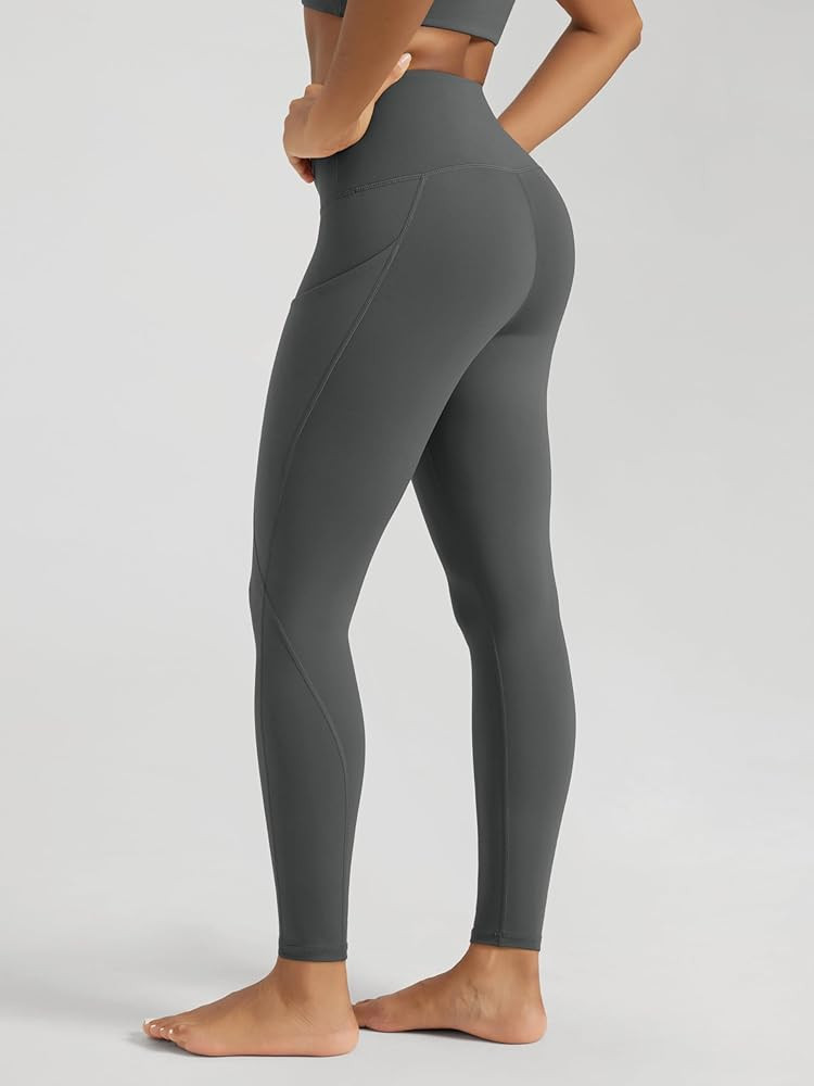 Amazon.com: ODODOS Women's High Waisted Full Length Yoga Leggings with Pockets, 28" Inseam Tummy ... | Amazon (US)