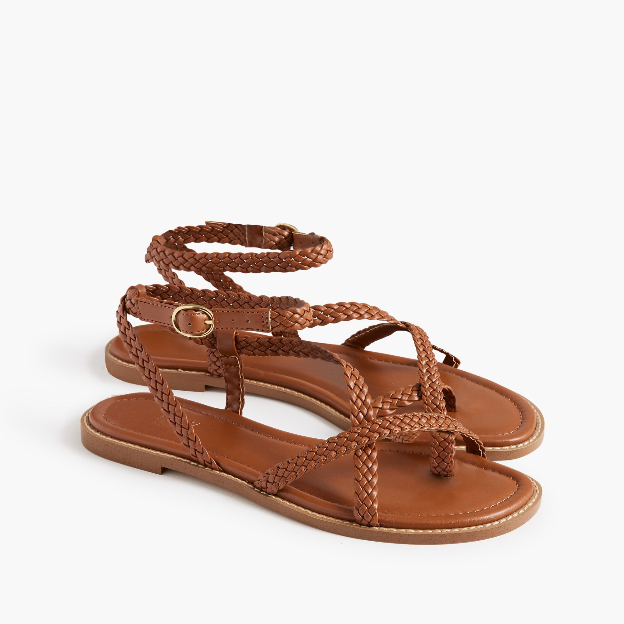 Braided strappy sandals | J.Crew Factory
