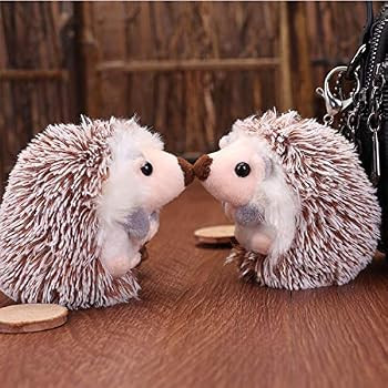 Hedgehog Plush Keychain Stuffed Animal Cute Fashion Accessory Backpack Clips 3.93 inch Christmas ... | Amazon (US)