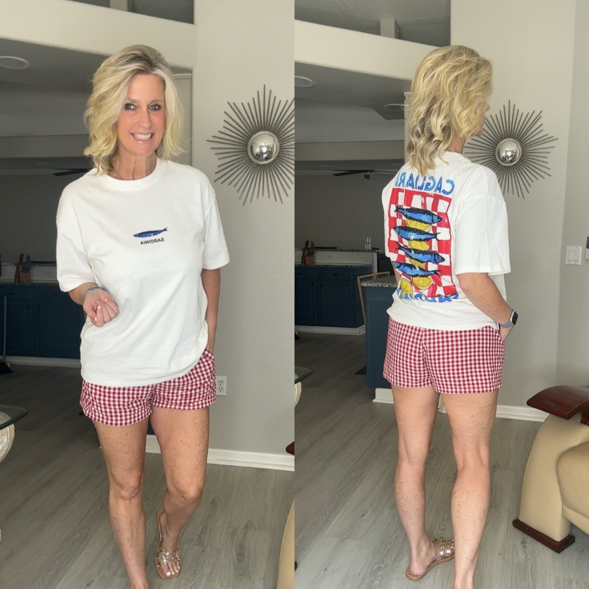 Sometimes the basic T-shirt is what the day calls for and it’s too cute! I love this sardines shirt!

#LTKmomlife #LTKootd