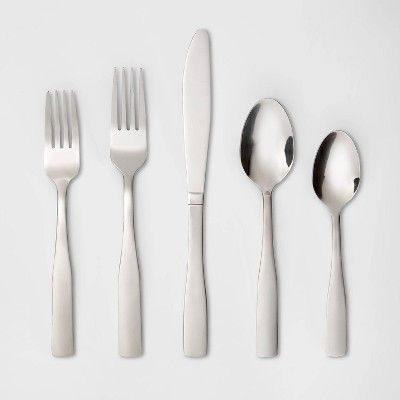 Pryce Silverware Set 20-pc. Stainless Steel - Room Essentials&#8482; | Target