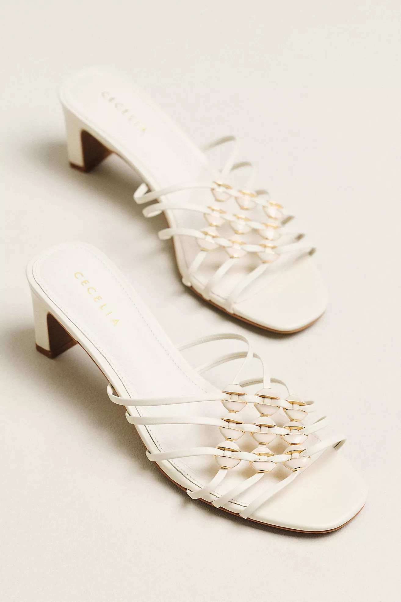 Cecelia New York Pearl Strappy Heeled Sandals | Anthropologie (US)
