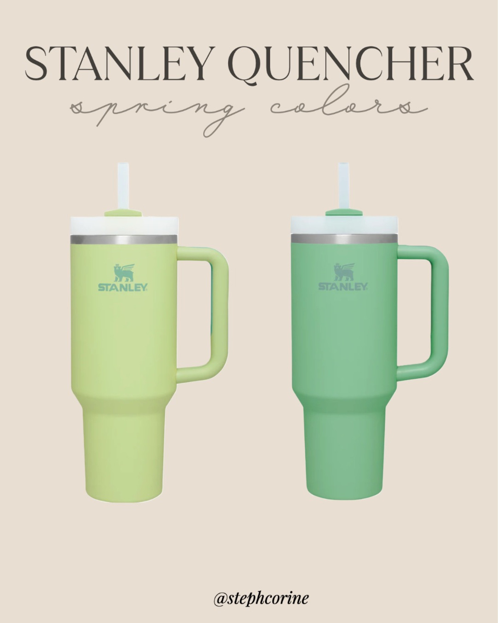 NEW STANLEY SPRING COLORS! Exclusive to their website for now. Still in stock but will sell out quickly. Obsessed. #stanley #stanleyquencher

#LTKhome #LTKFind #LTKfit