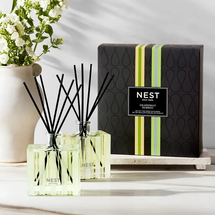 NEST New York Grapefruit & Bamboo Reed Diffuser Duo $124 Value | Nordstrom | Nordstrom