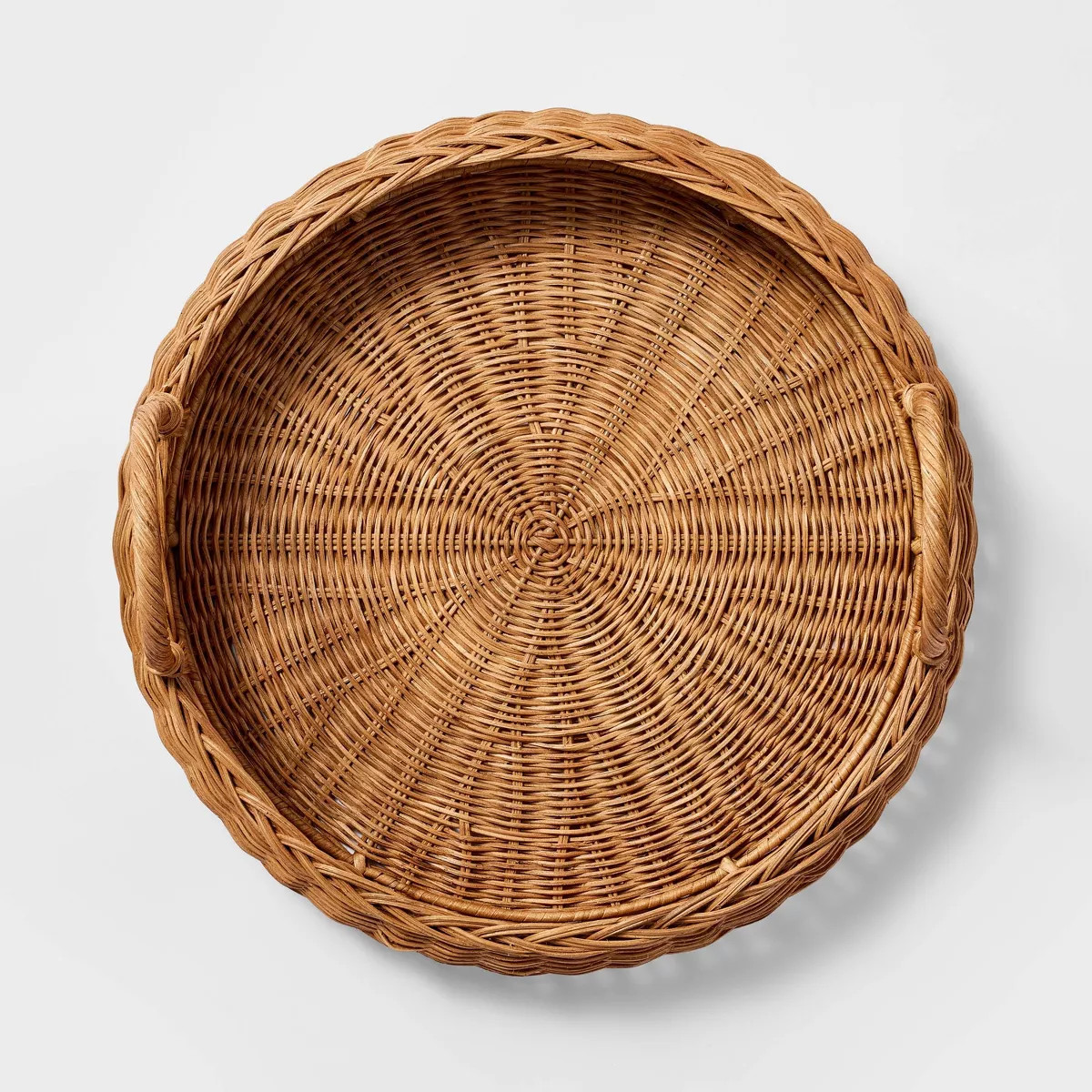 Braided Woven Rattan Tray - Threshold™ designed with Studio McGee | Target