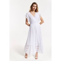 Womens Elegant V-Neck White Lace Maxi Dress - One Size | NastyGal UK