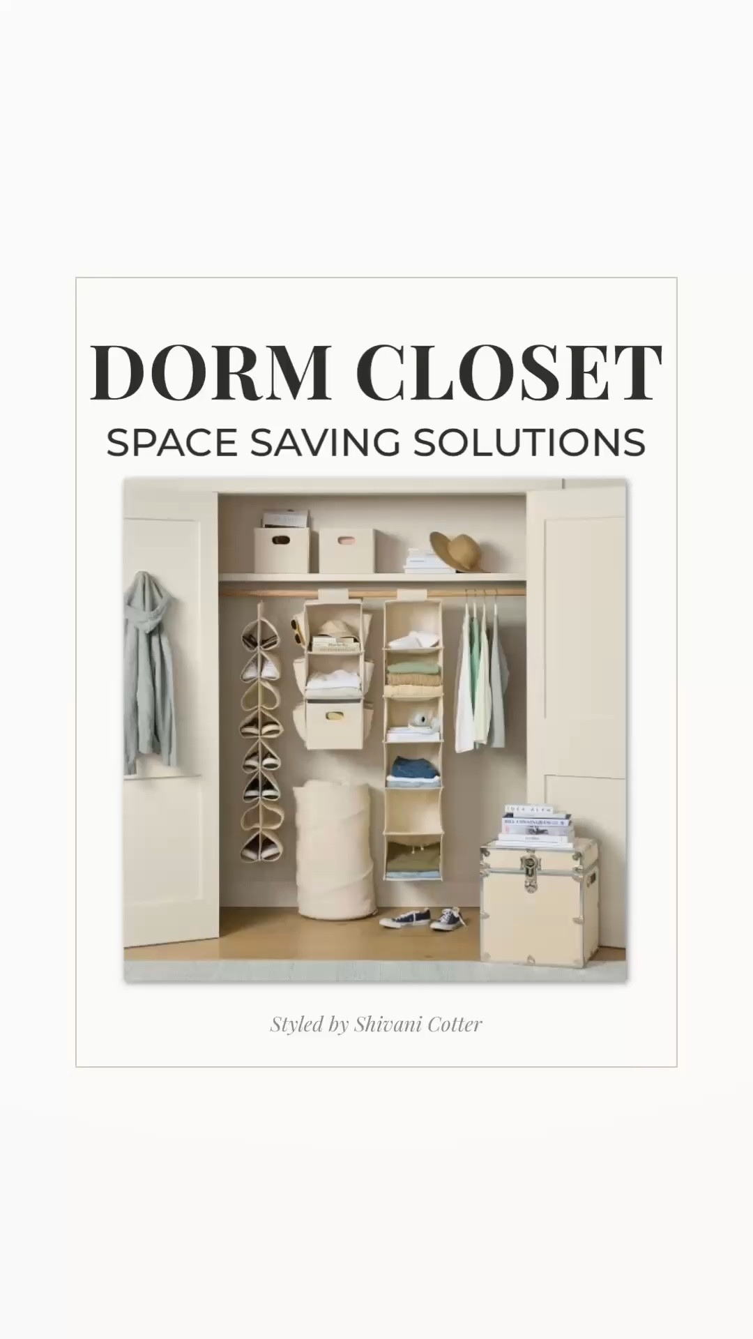 Dorm Closet Organization Essentials for Small Spaces

Transform your dorm room with these must-have closet organization essentials. Perfect for small spaces, this blue-and-white setup keeps clothes, shoes, accessories, and linens neat, accessible, and beautifully styled.
Shop the exact storage bins, hanging organizers, under-bed boxes, and matching toile pieces featured here.
Perfect for college students who want style + function.

#DormRoomEssentials #CollegeCloset #DormOrganization #SmallSpaceSolutions 
