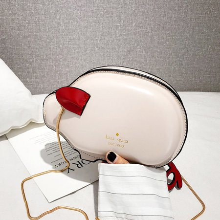Women Shoulder Bag PU Piggy Shaped Crossbody Bag with Small Chain for Shopping Beige | Walmart (US)