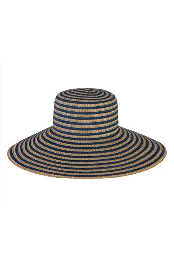 Eric Javits Margot Packable Sun Hat in Navy Mix at Nordstrom Rack | Nordstrom Rack