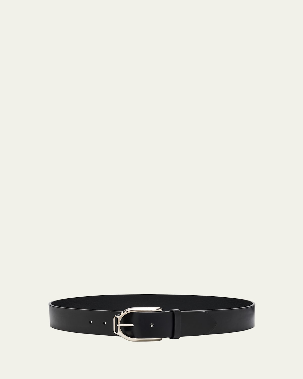 Men's Welington Stirrup-Buckle Leather Belt | Bergdorf Goodman