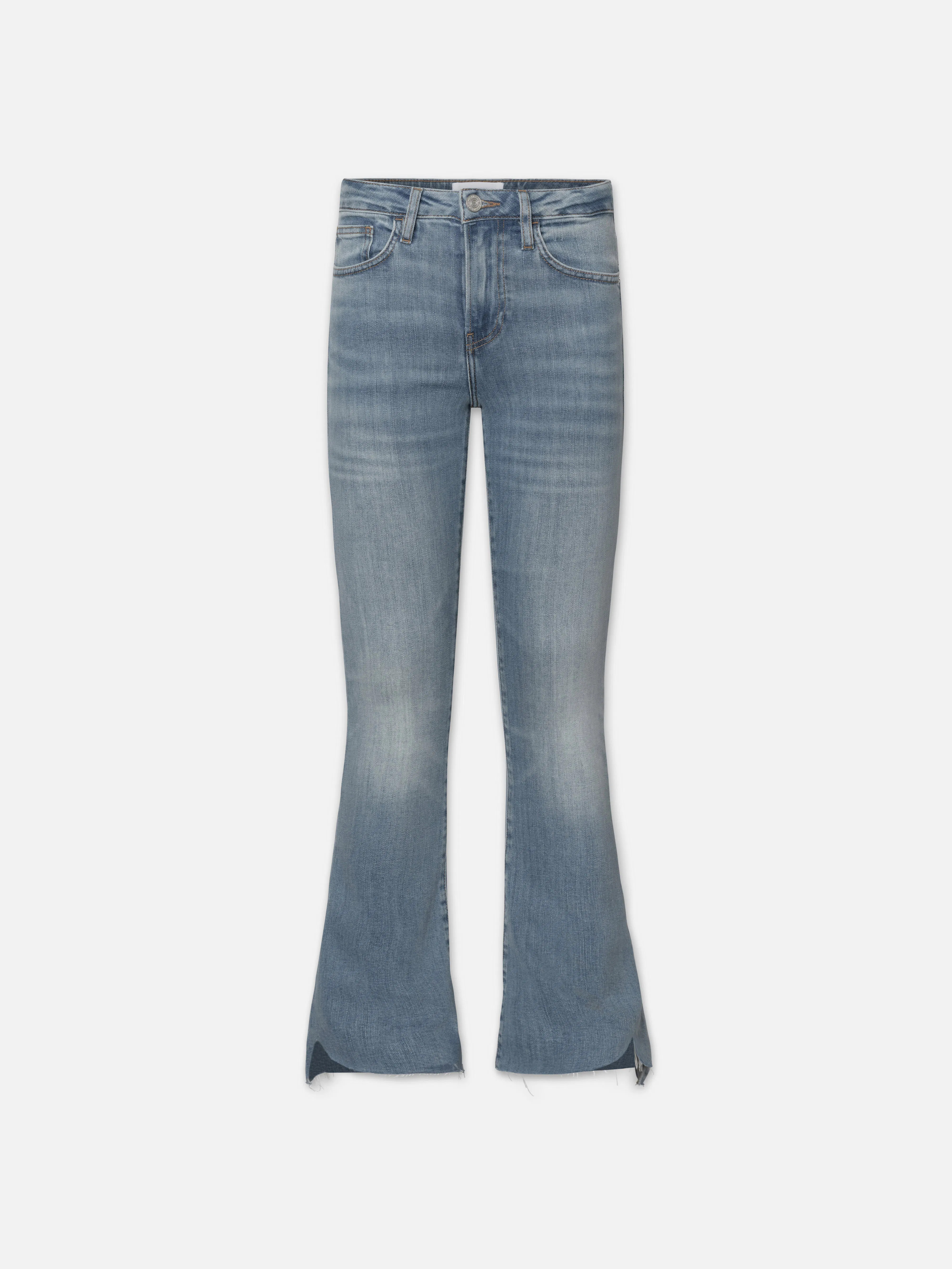 Le Crop Mini Boot Cascade  in  Wavey | Frame Denim