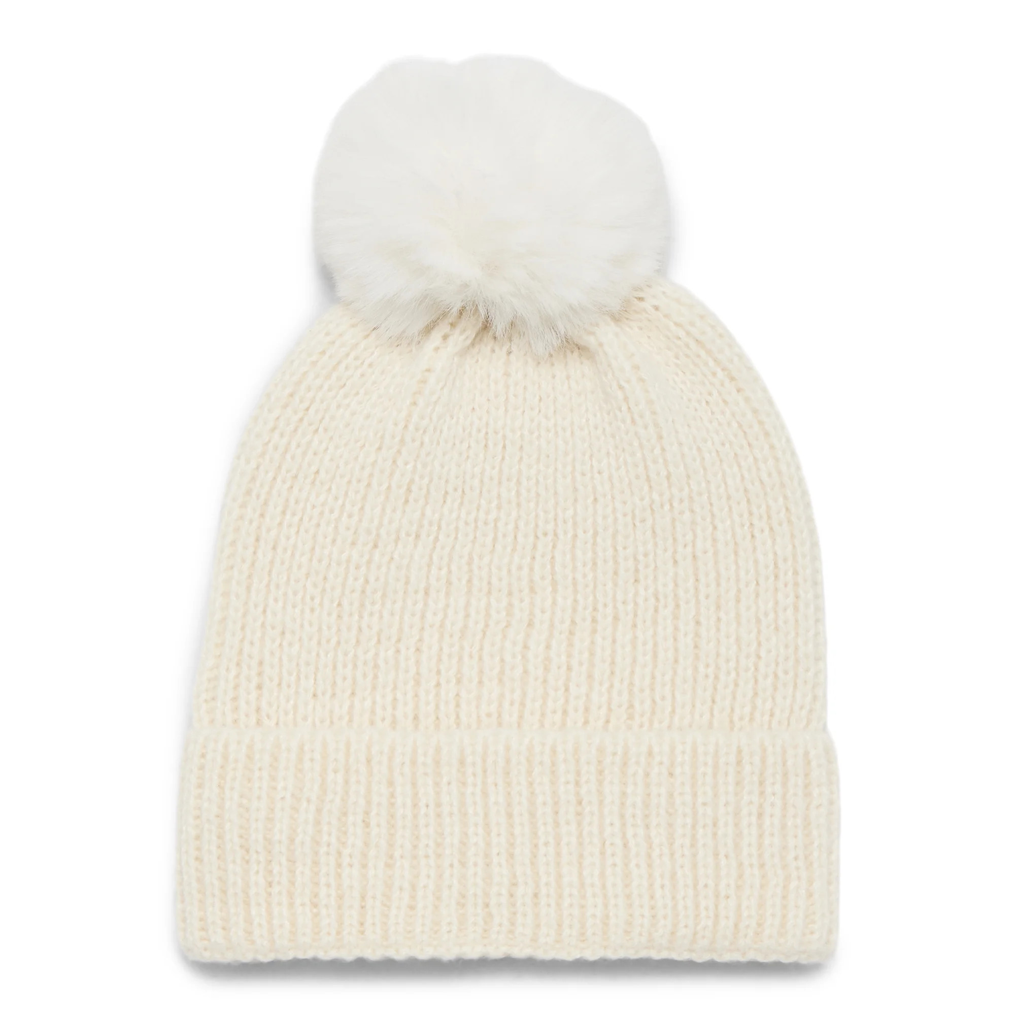 Madden NYC Women's Beanie Hat and Scarf Gift Set, 2-Piece, Ivory | Walmart (US)