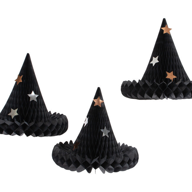 Meri Meri | Honeycomb Witch Hat Decorations | Maisonette | Maisonette