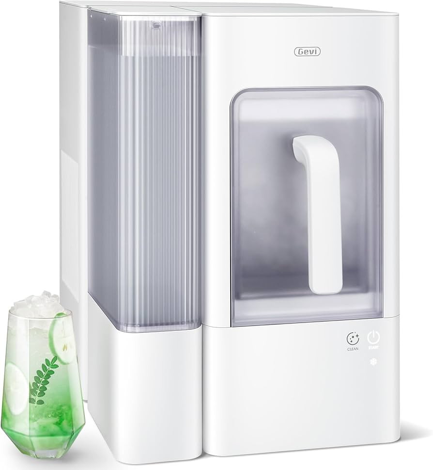 Gevi Adella Nugget Ice Maker Countertop with 1 Gallon Side Tank, 40lbs/24H Nugget Ice Machine wit... | Amazon (US)