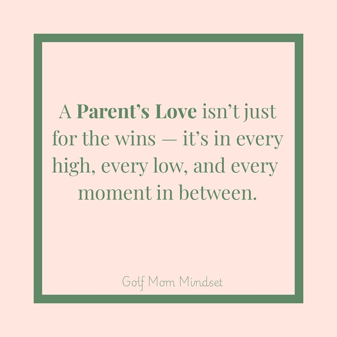 A Parent’s Love isn’t just for the victories — it’s there in every high, every low, and every step along the way. 💕⛳️From celebrating big wins to offering comfort after tough rounds, our love reminds our kids that the journey matters just as much as the outcome. 🌟

Through every swing, every challenge, and every triumph, we’re their constant source of strength. That’s the power of a parent’s love. 💪👩‍👧‍👦

💟Double-tap if you believe the journey matters more than the scoreboard ❤️
Tag a parent who inspires you 🌸
Save this reminder for the days you need extra encouragement 🌟

#GolfMomMindset #ParentsLove #UnconditionalLove #SportsMomLife #JuniorGolfLife #GolfFamily #MindsetMatters #StrongParents #GolfMom #PositiveParenting #ThroughUpsAndDowns #GolfDad #ParentEncouragement #golf #golfing #juniorgolf #parenting #parenthood #motherhood