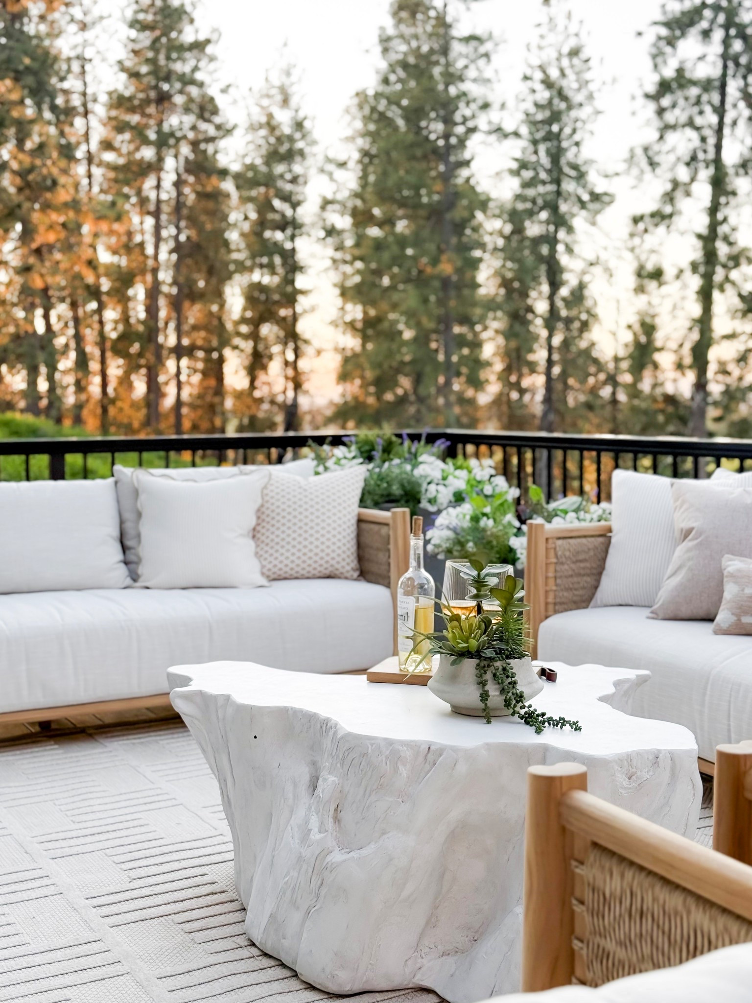 We moved this outdoor seating to the cabin but I am still so in loveeeee

#LTKHome #LTKSeasonal