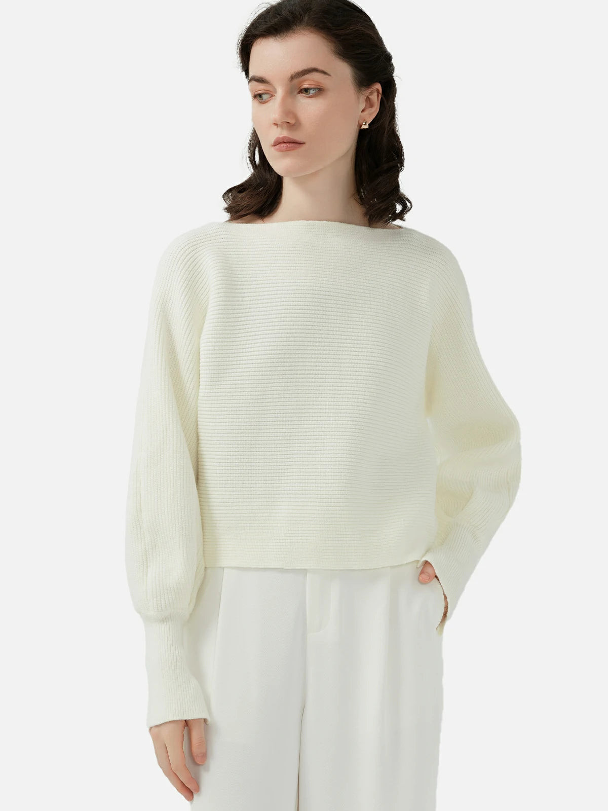 Round Neck Loose Knit Sweater | SDEER