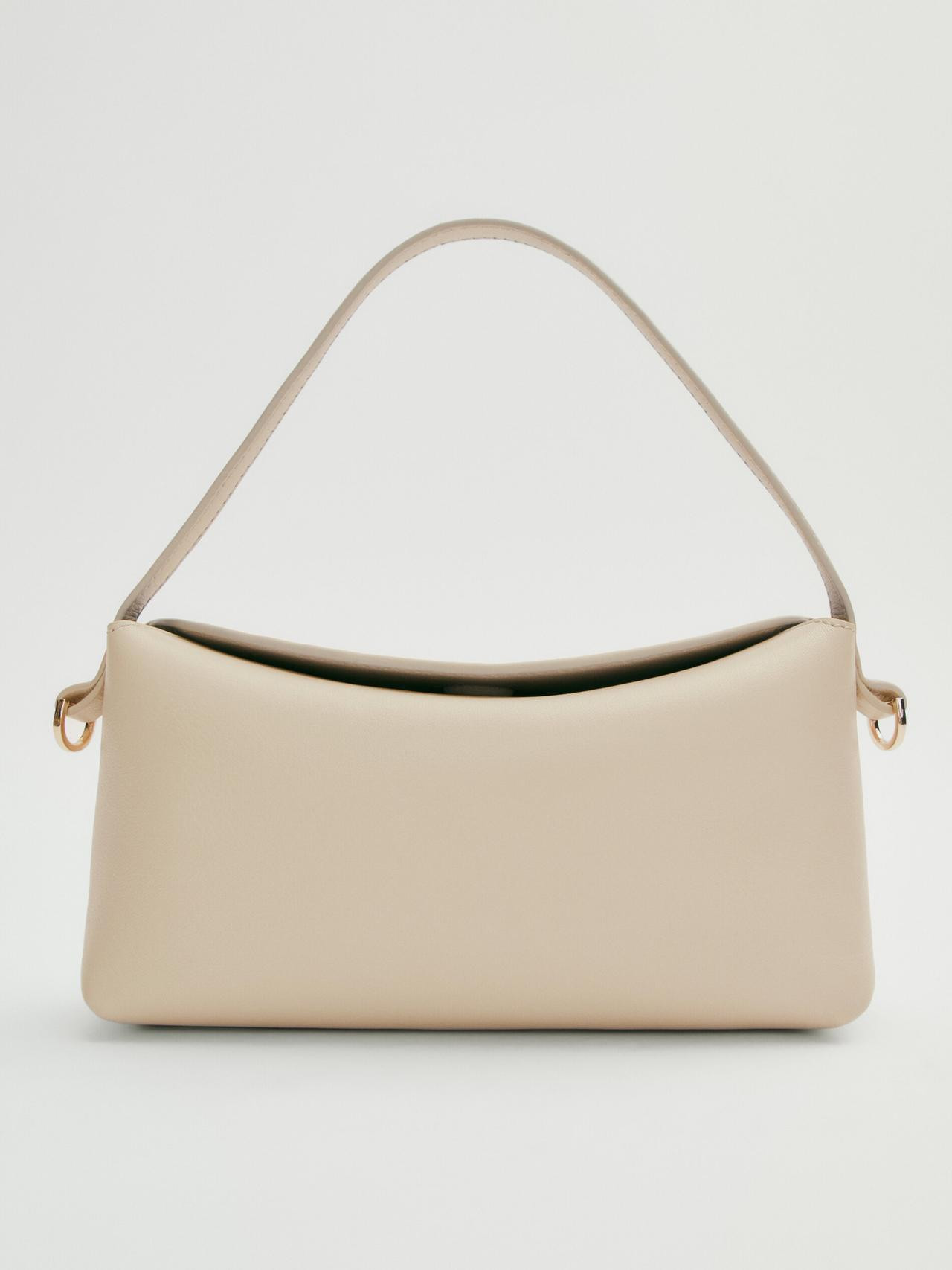 Rectangular nappa leather crossbody bag | Massimo Dutti US