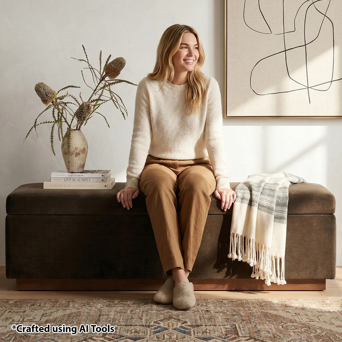60" Wide Mid-Century Velvet Storage Bench With Solid Wood Base | Wayfair North America