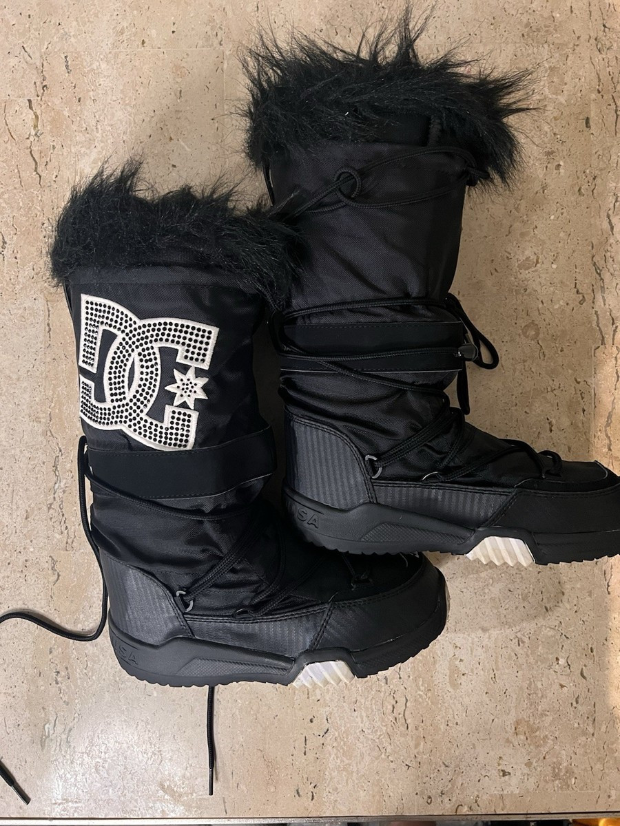 DC Chalet RARE Y2K FAUX FUR SNOW/SKI BOOTS SIZE SMALL 5-6 | eBay US