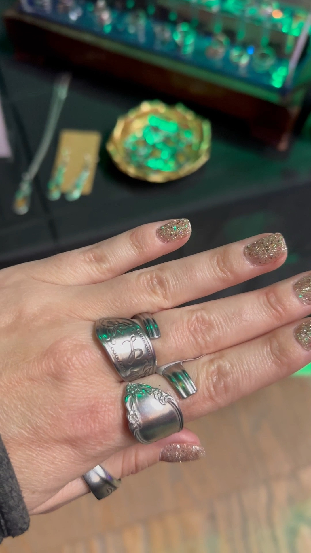 When my man started making spoon rings (and some fork rings), I never thought he’d end up making close to a hundred! Some are finally up on Etsy. All unique and one of a kind 🖤

Handmade jewelry 
Vintage ring 
Vintage jewelry 
Statement ring 
Silver jewelry 
Spoon ring

#LTKFestival #LTKFindsUnder50 #LTKStyleTip
