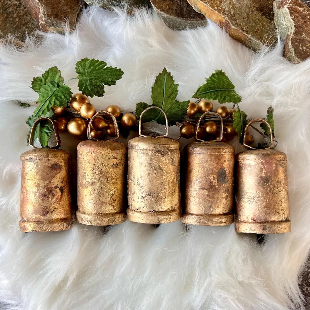 Temple Bells 3.5"/set of Five/metal Striker/tin Bells/sleigh Bells/wreath Bells - Etsy | Etsy (US)