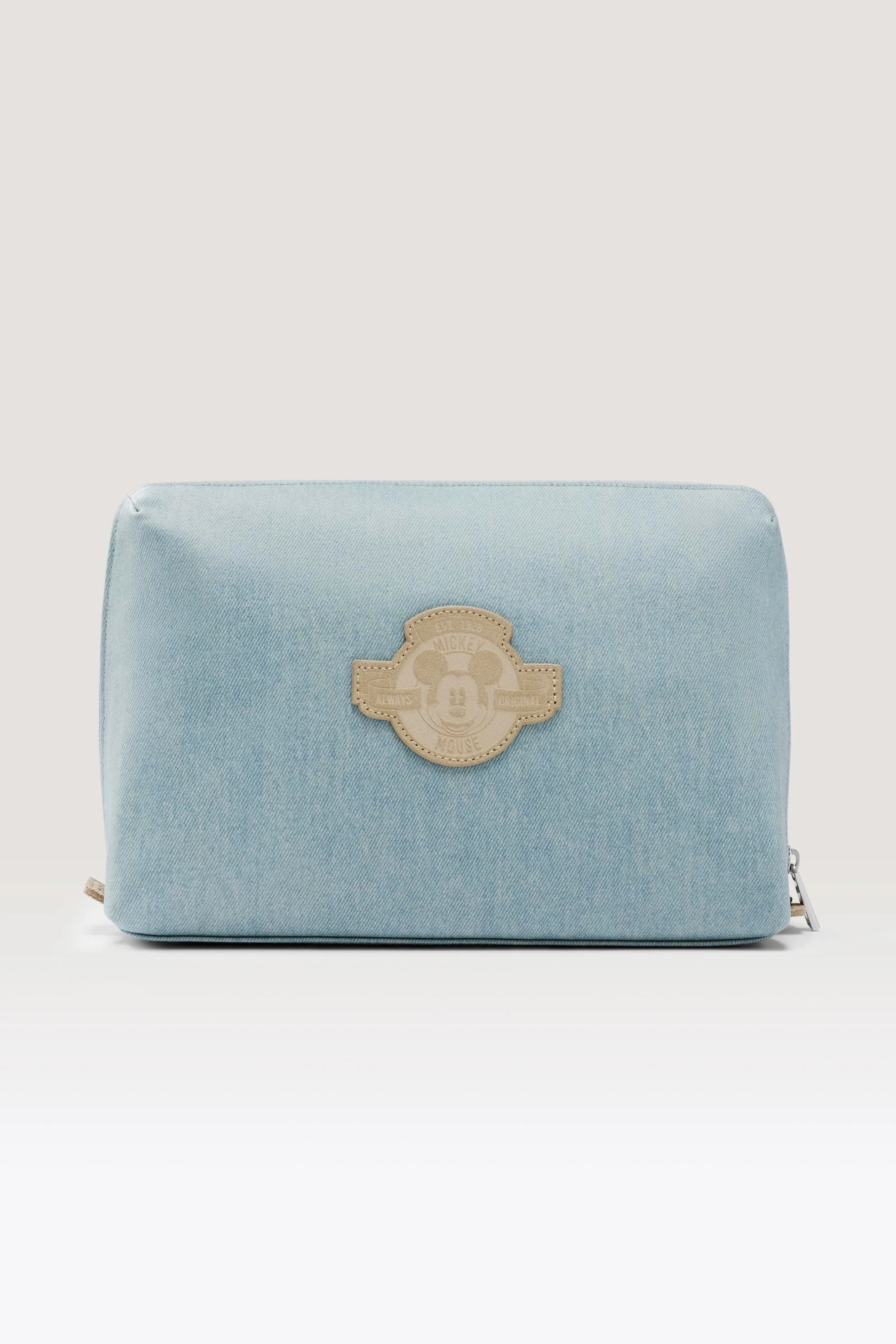 B\u00c9IS \u2018The Disney Large Cosmetic Pouch ' in Blue Jeans - Blue Large Makeup Bag | BEIS