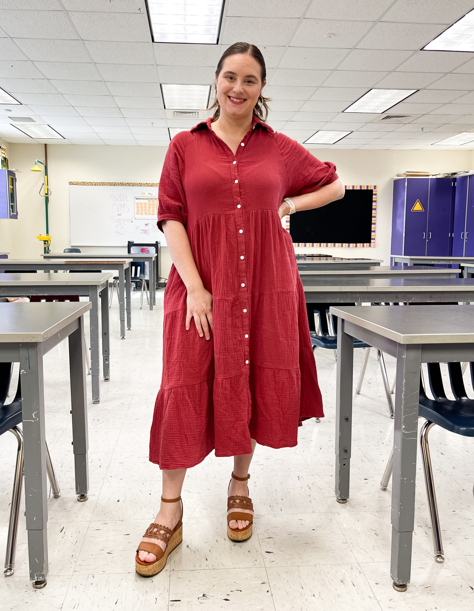 Gauzy dress for school that is pump friendly 

Size: Large, definitely a looser fit

#LTKWorkwear #LTKStyleTip #LTKMidsize