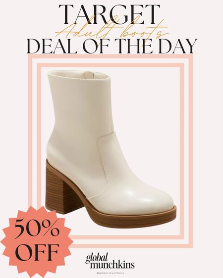 Target deal of the day!  50% off adult boots! These are my go to boots for the Holidays! 

#LTKshoecrush #LTKHoliday #LTKsalealert