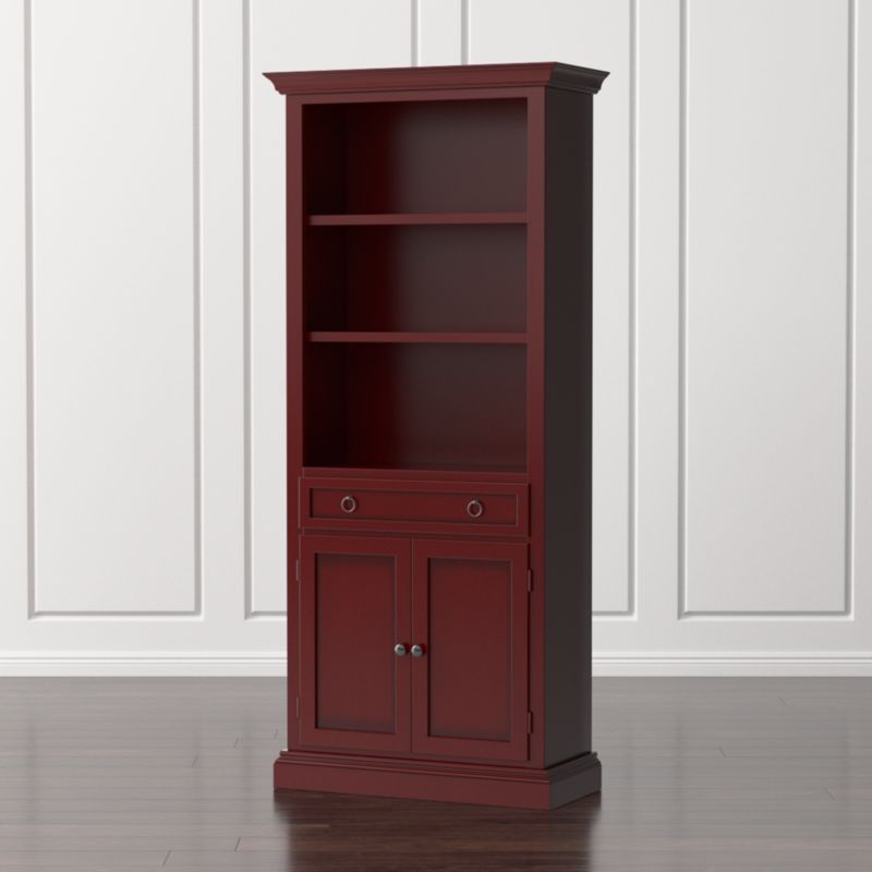 Cameo Red Storage Bookcase + Reviews | Crate & Barrel | Crate & Barrel