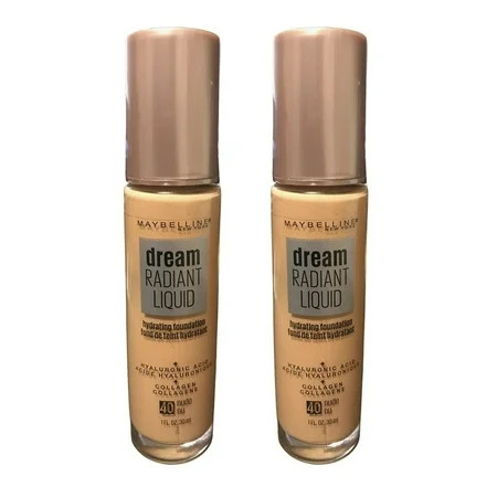 Maybelline Dream Radiant Liquid Hydrating Foundation - 40 Nude (2-Pack) | Walmart (US)