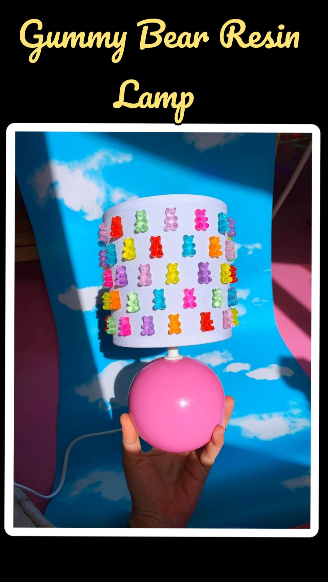Gummy Bear Resin Lamp - Pink Ceramic Lamp - Rainbow Candy Lamp - Fake Food Night Lamp - Funky 3D Lamp - Maximalist Pop Art - Dopamine Decor

#LTKSpringSale #LTKHome #LTKFindsUnder100