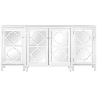 Home Decorators Collection Reflections White Mirrored Console Table SH00133-W - The Home Depot | The Home Depot