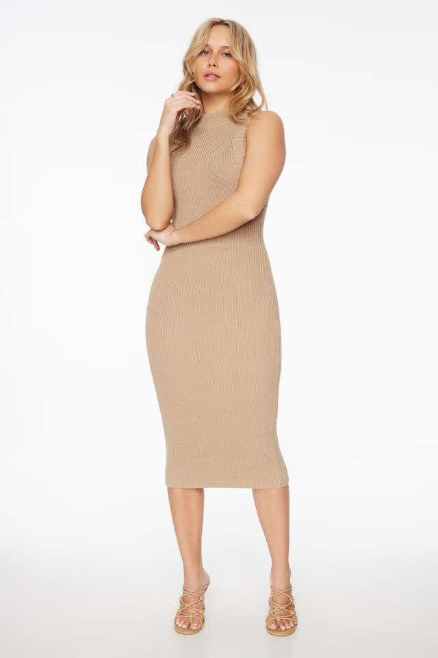 Ribbed Bodycon Midi Dress | Dynamite Clothing