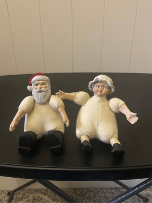 Vintage Wangs International Mr & Mrs Santa Claus Fat Christmas Pair 5” Tall | eBay | eBay US