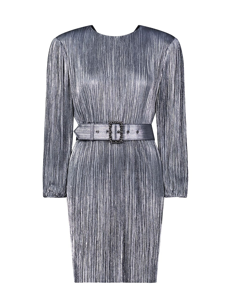Metallic Belted Minidress | Saks Fifth Avenue